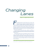 Cover page: Changing Lanes