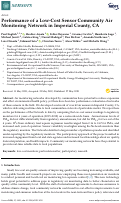 Cover page: Performance of a Low-Cost Sensor Community Air Monitoring Network in Imperial County, CA