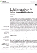 Cover page: B-1 Cell Heterogeneity and the Regulation of Natural and Antigen-Induced IgM Production