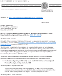 Cover page of UC Comments on FDA Guidance Document: Investigator Responsibilities – Safety Reporting for Investigational Drugs and Devices (FDA-2021-D-0368)