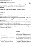 Cover page: Kinetic Evaluation of the Hypoxia Radiotracers [18F]FMISO and [18F]FAZA in Dogs with Spontaneous Tumors Using Dynamic PET/CT Imaging