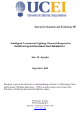 Cover page: Intelligent Commercial Lighting: Demand-Responsive Conditioning and Increased User Satisfaction