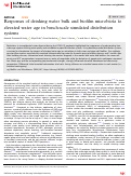 Cover page: Responses of drinking water bulk and biofilm microbiota to elevated water age in bench-scale simulated distribution systems.