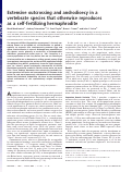 Cover page: Extensive outcrossing and androdioecy in a vertebrate species that otherwise reproduces as a self-fertilizing hermaphrodite