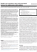 Cover page: Health care transition rates and associated factors for adolescents with asthma.