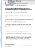 Cover page: Condom, modern contraceptive, and dual method use are associated with HIV status and relationship concurrency in a context of high mobility: A cross-sectional study of women of reproductive age in rural Kenya and Uganda, 2016