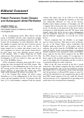 Cover page: Patent foramen ovale closure and subsequent atrial fibrillation