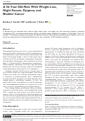 Cover page: A 56-Year-Old Male With Weight Loss, Night Sweats, Dyspnea, and Bladder Cancer.