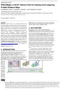 Cover page: RRDistMaps: a UCSF Chimera tool for viewing and comparing protein distance maps