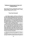 Cover page: Fineman's <em>The Illusion of Equality</em>: A Review-Essay