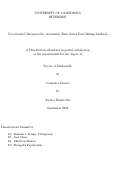 Cover page: User-Guided, Interpretable, Actionable Time Series Data Mining Methods