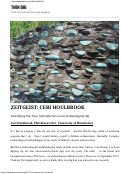 Cover page: ZEITGEIST: CERI HOULBROOK
