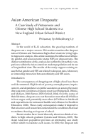 Cover page: Asian American Dropouts: A Case Study of Vietnamese and Chinese High School Students in a New England Urban School District