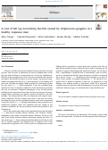 Cover page: A case of left leg necrotizing fasciitis caused by streptococcus pyogenes in a healthy Japanese man