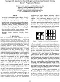 Cover page: Analogy with Qualitative Spatial Representations Can Simulate Solving Raven's Progressive Matrices