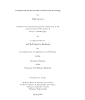 Cover page: Computational Trade-offs in Statistical Learning