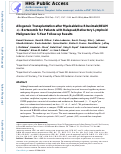 Cover page: Allogeneic Transplantation after Myeloablative Rituximab/BEAM ± Bortezomib for Patients with Relapsed/Refractory Lymphoid Malignancies: 5-Year Follow-Up Results