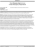 Cover page: Near-Hanging Injuries in an Urban Emergency Department