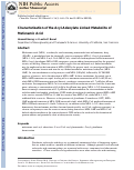 Cover page: Characterization of the Acyl-Adenylate Linked Metabolite of Mefenamic Acid