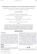 Cover page: Biofouling Effects on the Response of a Wave Measurement Buoy in Deep Water