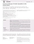 Cover page: Current Landscape of Uveitis Specialists in the United States