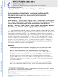 Cover page: Harmonization of pipeline for preclinical multicenter MRI biomarker discovery in a rat model of post-traumatic epileptogenesis