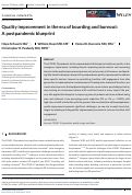 Cover page: Quality improvement in the era of boarding and burnout: A postpandemic blueprint.