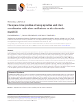 Cover page: The space-time profiles of sleep spindles and their coordination with slow oscillations on the electrode manifold