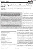 Cover page: Dual‐Gate Organic Electrochemical Transistors for Marine Sensing