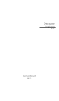 Cover page: Discourse