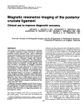 Cover page: Magnetic resonance imaging of the posterior cruciate ligament