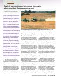 Cover page: Realistic payments could encourage farmers to adopt practices that sequester carbon