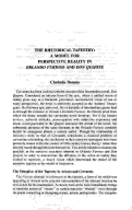 Cover page: A Rhetorical Tapestry: A Model for Perspective Reality in Orlando Furioso and Don Quijote