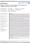 Cover page: Fragile X checklists: A meta‐analysis and development of a simplified universal clinical checklist