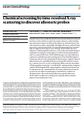 Cover page: Chemical screening by time-resolved X-ray scattering to discover allosteric probes