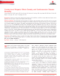 Cover page: County-Level Hispanic Ethnic Density and Cardiovascular Disease Mortality.
