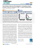 Cover page: How Solvation Alters the Thermodynamics of Asymmetric Bond-Breaking: Quantum Simulation of NaK+ in Liquid Tetrahydrofuran.