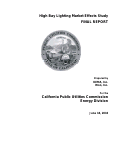 Cover page: High Bay Lighting Market Effects Study: Final Report