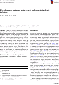 Cover page: Phytohormone pathways as targets of pathogens to facilitate infection
