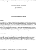 Cover page: The Policy Consequences of Motivated Information Processing Among the Partisan Elite