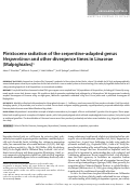 Cover page: Pleistocene radiation of the serpentine‐adapted genus Hesperolinon and other divergence times in Linaceae (Malpighiales)