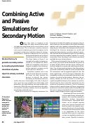 Cover page: Combining active and passive simulations for secondary motion