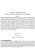 Cover page: Assessing the Cost of Regulatory Protection: Evidence on the Decision to Sell Securities Outside the United States