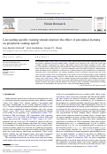 Cover page: Can reading-specific training stimuli improve the effect of perceptual learning on peripheral reading speed?