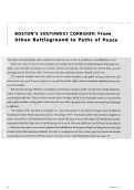 Cover page: Boston's Southwest Corridor:  From Urban Battleground to Paths of Peace