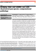 Cover page: Bridging clinic and wildlife care with AI-powered pan-species computational pathology