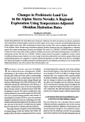 Cover page: Changes in Prehistoric Land Use in the Alpine Sierra Nevada: A Regional Exploration Using Temperature-Adjusted Obsidian Hydration Rates