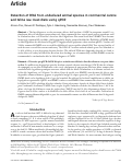 Cover page: Detection of DNA from undeclared animal species in commercial canine and feline raw meat diets using qPCR.