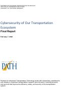 Cover page: Cybersecurity of Our Transportation Ecosystem