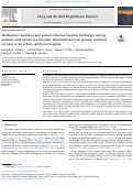 Cover page: Methadone treatment and patient-directed hospital discharges among patients with opioid use disorder: Observations from general medicine services at an urban, safety-net hospital.